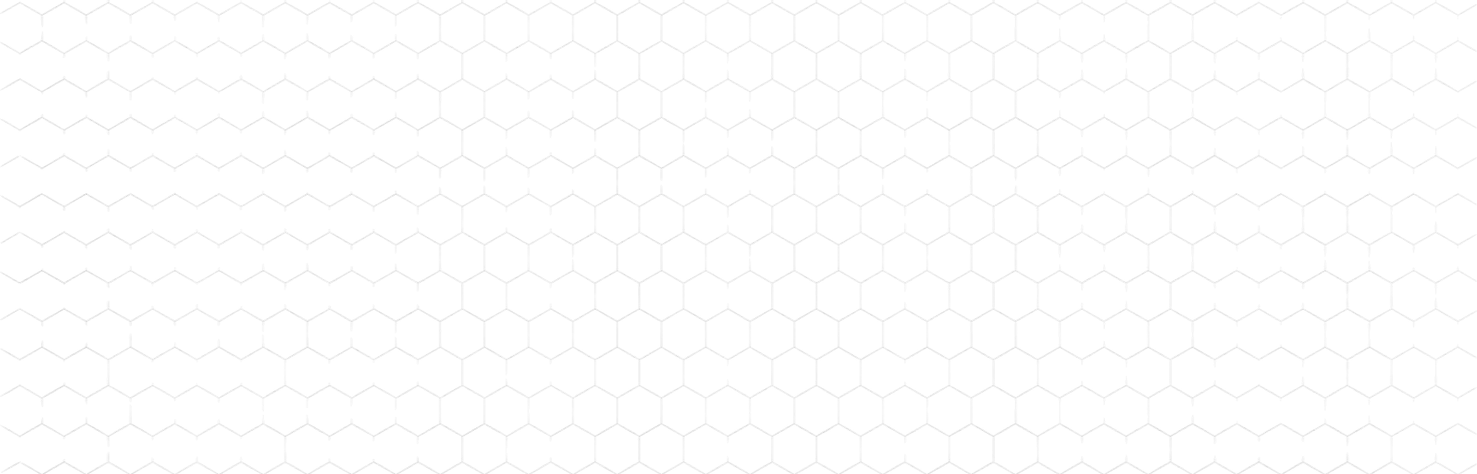 Motif hexagonal répétitif avec des lignes blanches fines sur fond noir.